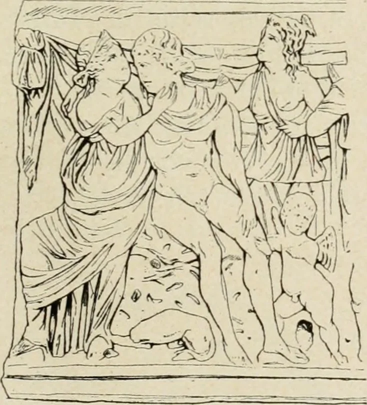 An illustration from Archaeologische Hermeneutik; Anleitung zur Deutung klassischer Bildwerke, 1919, leaf 240