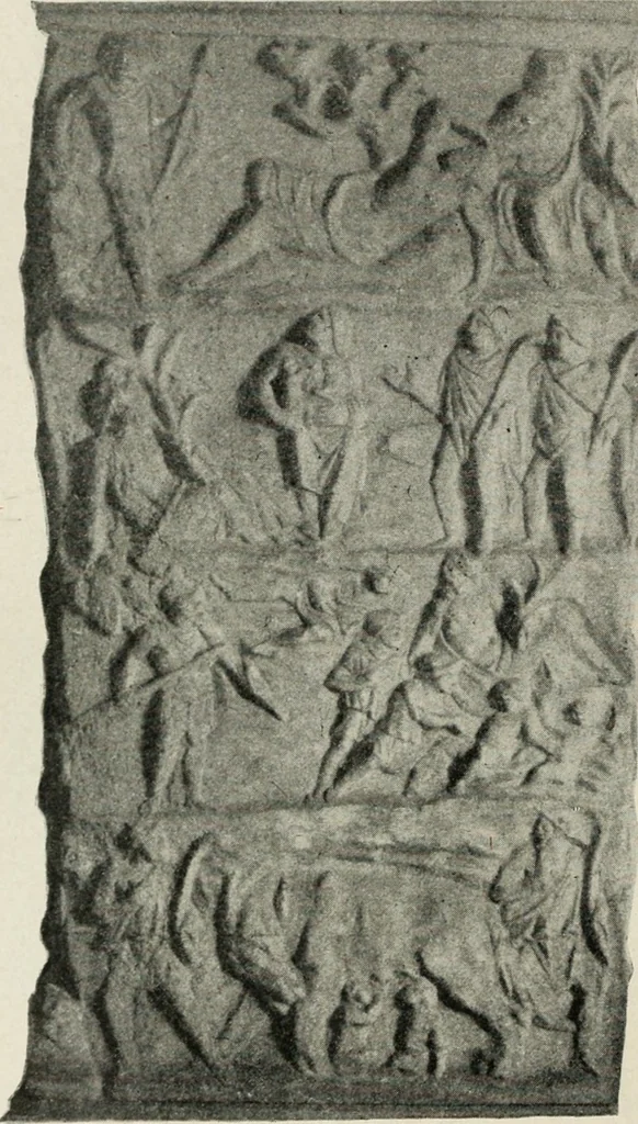 An illustration from Archaeologische Hermeneutik; Anleitung zur Deutung klassischer Bildwerke, 1919, leaf 255