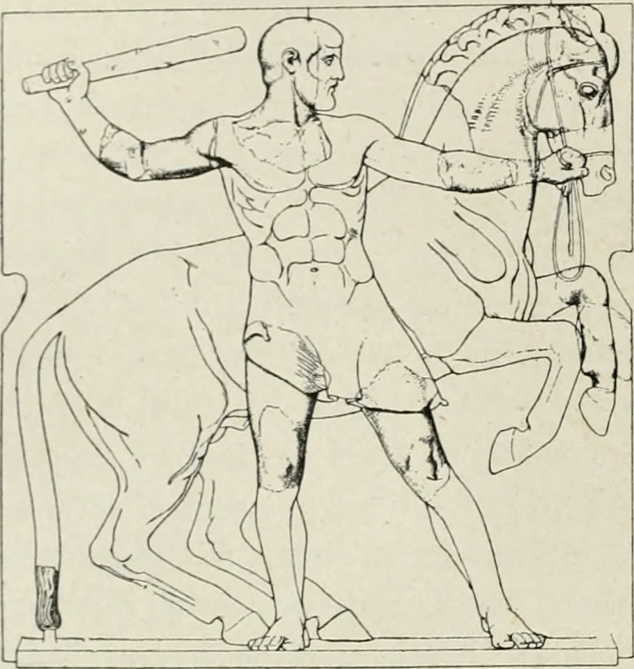 An illustration from Archaeologische Hermeneutik; Anleitung zur Deutung klassischer Bildwerke, 1919, leaf 281