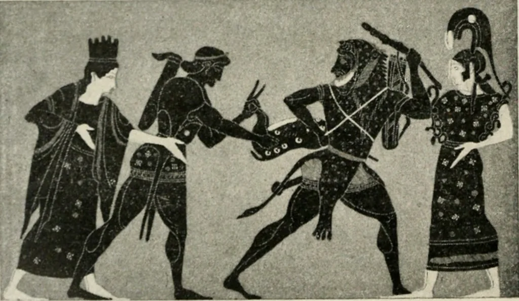 An illustration from Archaeologische Hermeneutik; Anleitung zur Deutung klassischer Bildwerke, 1919, leaf 285