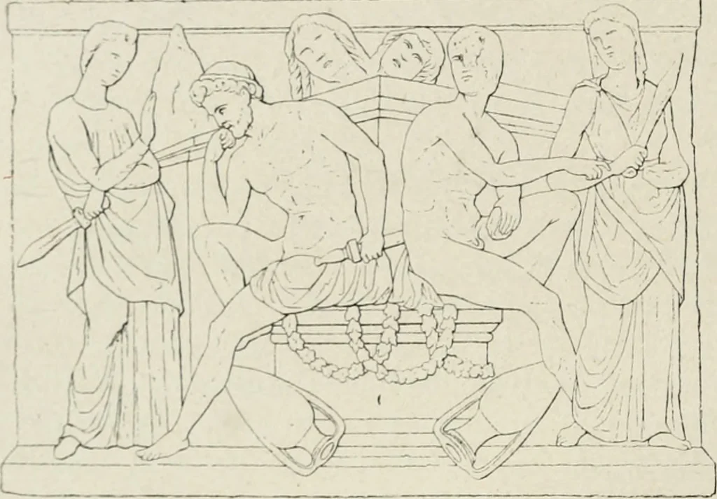 An illustration from Archaeologische Hermeneutik; Anleitung zur Deutung klassischer Bildwerke, 1919, leaf 301