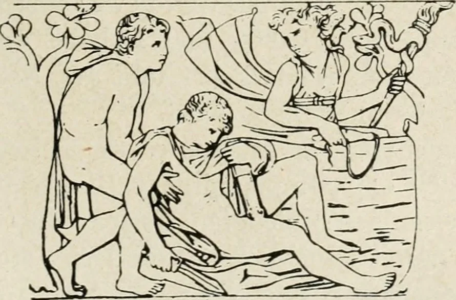 An illustration from Archaeologische Hermeneutik; Anleitung zur Deutung klassischer Bildwerke, 1919, leaf 316