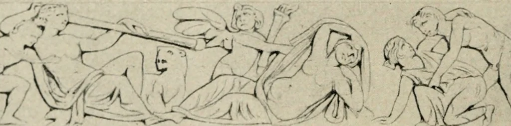 An illustration from Archaeologische Hermeneutik; Anleitung zur Deutung klassischer Bildwerke, 1919, leaf 327