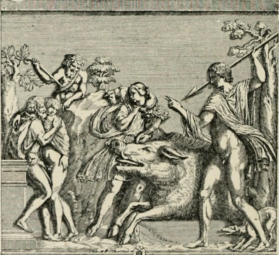 An illustration from Archaeologische Hermeneutik; Anleitung zur Deutung klassischer Bildwerke, 1919, leaf 329