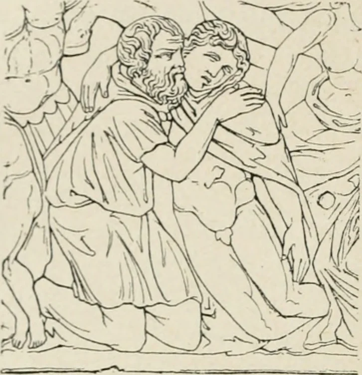An illustration from Archaeologische Hermeneutik; Anleitung zur Deutung klassischer Bildwerke, 1919, leaf 331