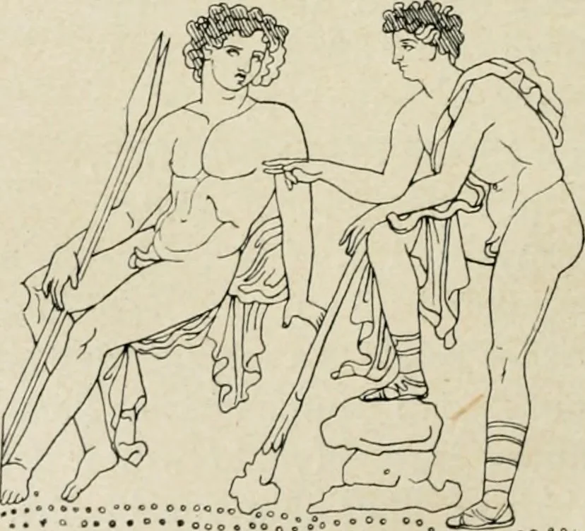 An illustration from Archaeologische Hermeneutik; Anleitung zur Deutung klassischer Bildwerke, 1919, leaf 335