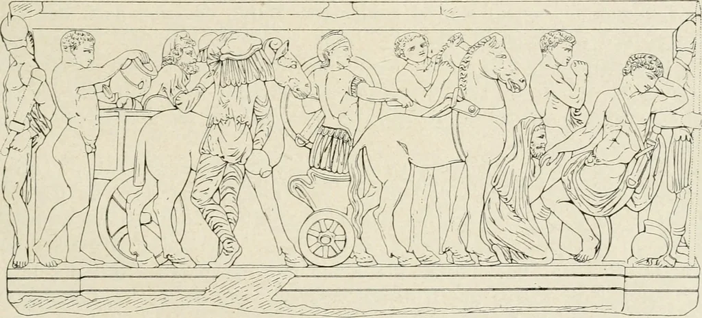 An illustration from Archaeologische Hermeneutik; Anleitung zur Deutung klassischer Bildwerke, 1919, leaf 338