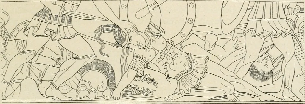An illustration from Archaeologische Hermeneutik; Anleitung zur Deutung klassischer Bildwerke, 1919, leaf 344
