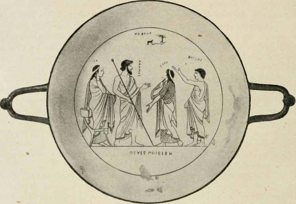 An illustration from Archaeologische Hermeneutik; Anleitung zur Deutung klassischer Bildwerke, 1919, leaf 347