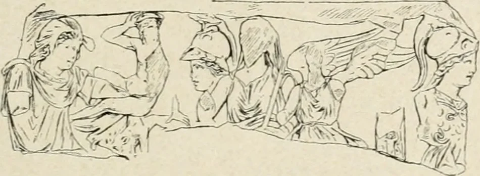 An illustration from Archaeologische Hermeneutik; Anleitung zur Deutung klassischer Bildwerke, 1919, leaf 358