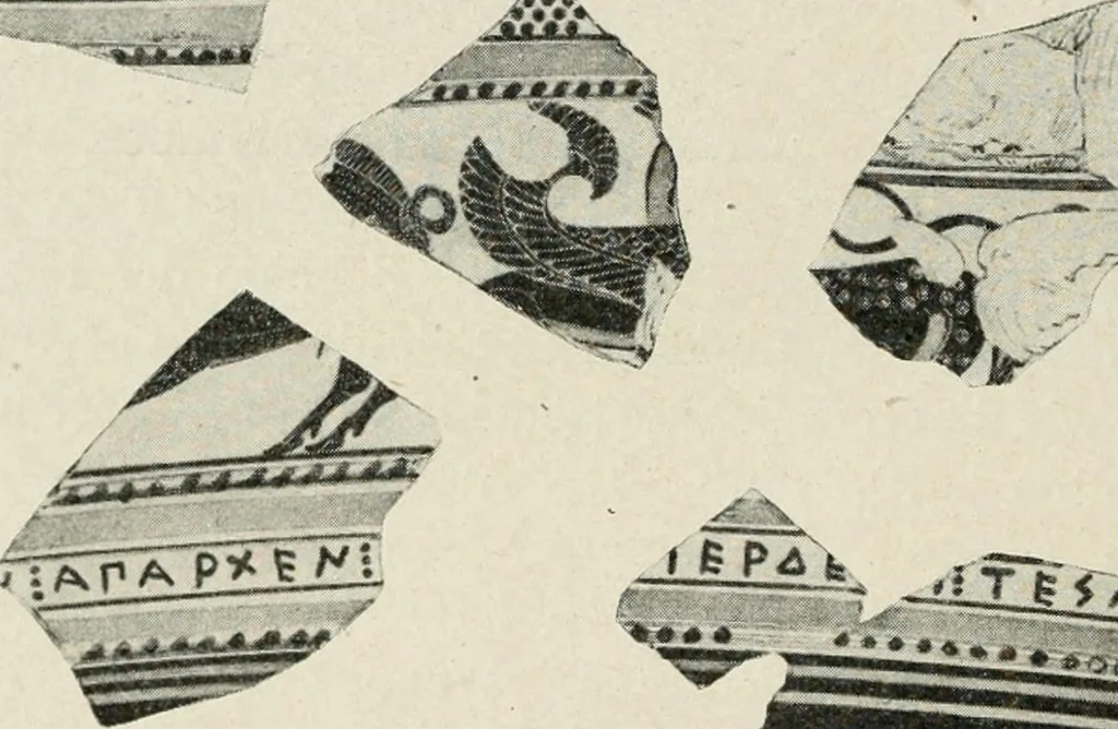 An illustration from Archaeologische Hermeneutik; Anleitung zur Deutung klassischer Bildwerke, 1919, leaf 361