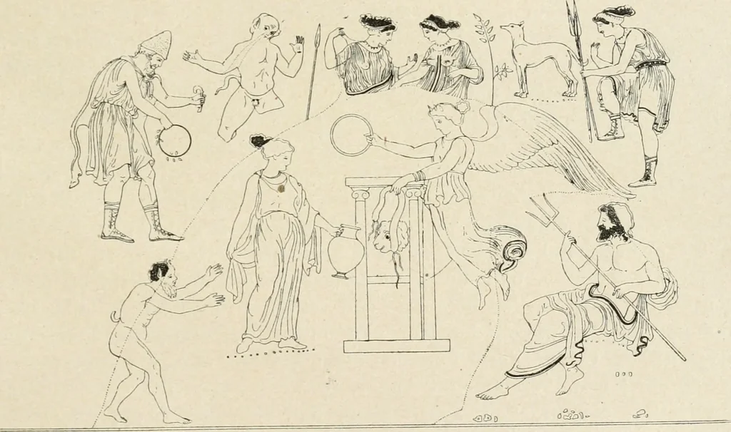 An illustration from Archaeologische Hermeneutik; Anleitung zur Deutung klassischer Bildwerke, 1919, leaf 376