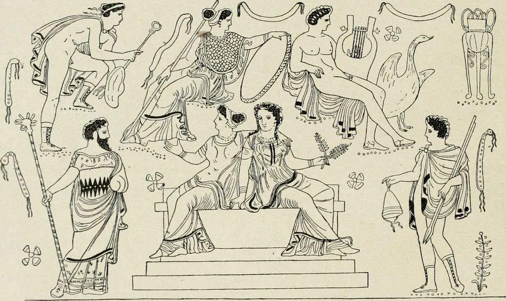 An illustration from Archaeologische Hermeneutik; Anleitung zur Deutung klassischer Bildwerke, 1919, leaf 385