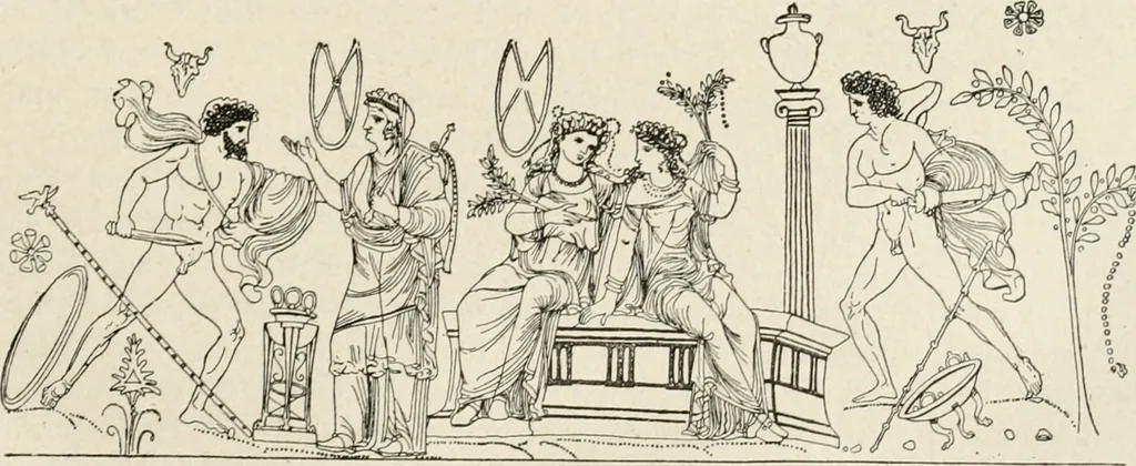 An illustration from Archaeologische Hermeneutik; Anleitung zur Deutung klassischer Bildwerke, 1919, leaf 386