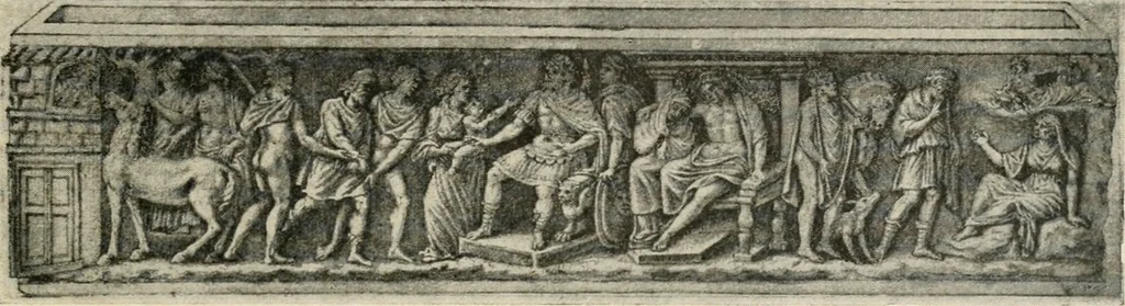 An illustration from Archaeologische Hermeneutik; Anleitung zur Deutung klassischer Bildwerke, 1919, leaf 416