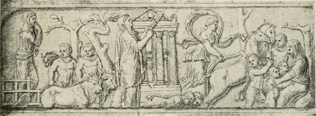 An illustration from Archaeologische Hermeneutik; Anleitung zur Deutung klassischer Bildwerke, 1919, leaf 426