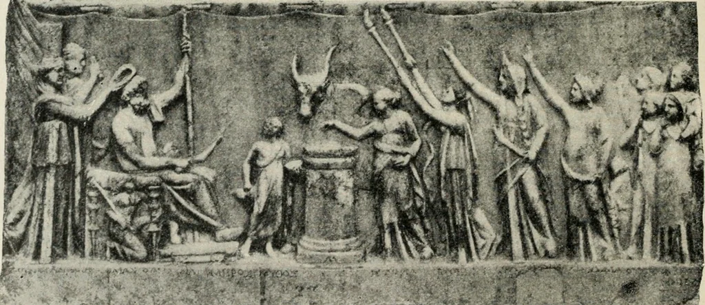 An illustration from Archaeologische Hermeneutik; Anleitung zur Deutung klassischer Bildwerke, 1919, leaf 79