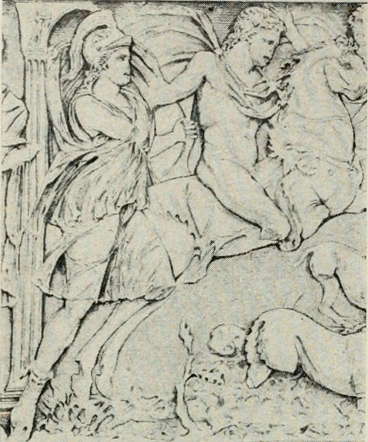 An illustration from Archaeologische Hermeneutik; Anleitung zur Deutung klassischer Bildwerke, 1919, leaf 83