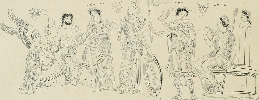 An illustration from Archaeologische Hermeneutik; Anleitung zur Deutung klassischer Bildwerke, 1919, leaf 89