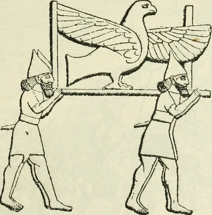 An illustration from Archaic England, an essay in deciphering prehistory from megalithic monuments, earthworks, customs, coins, placenames, and faeric superstitions, 1919, leaf 104
