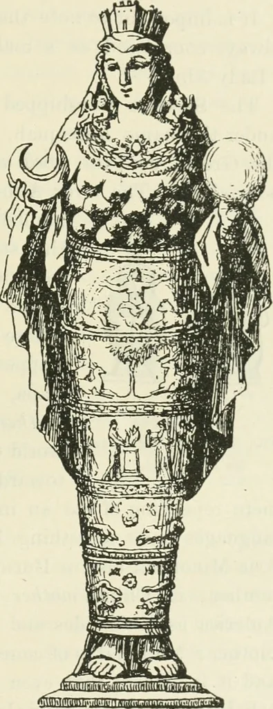 An illustration from Archaic England, an essay in deciphering prehistory from megalithic monuments, earthworks, customs, coins, placenames, and faeric superstitions, 1919, leaf 146