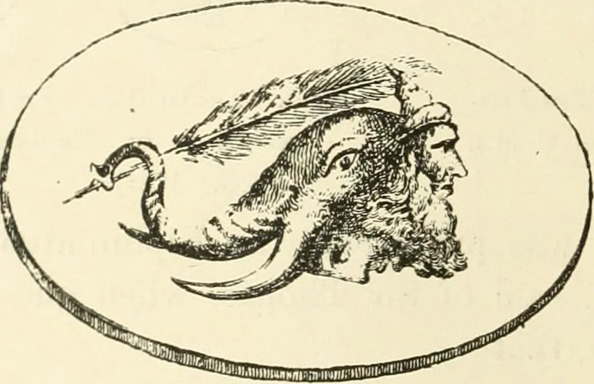 An illustration from Archaic England, an essay in deciphering prehistory from megalithic monuments, earthworks, customs, coins, placenames, and faeric superstitions, 1919, leaf 171