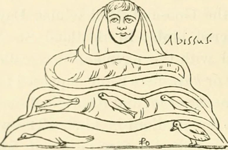 An illustration from Archaic England, an essay in deciphering prehistory from megalithic monuments, earthworks, customs, coins, placenames, and faeric superstitions, 1919, leaf 235