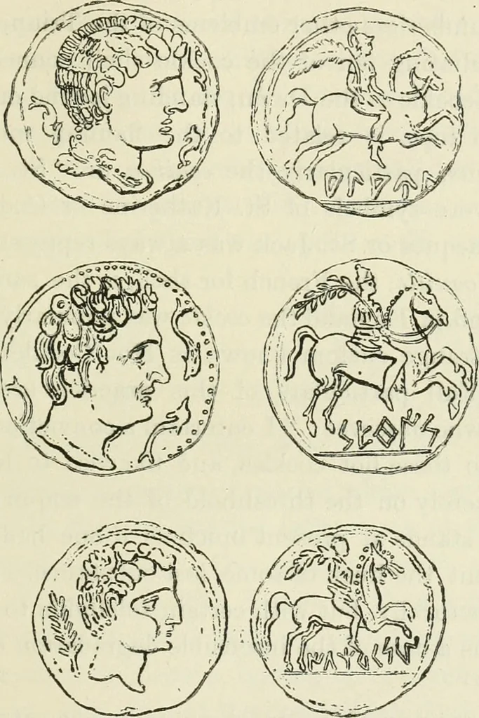 An illustration from Archaic England, an essay in deciphering prehistory from megalithic monuments, earthworks, customs, coins, placenames, and faeric superstitions, 1919, leaf 258
