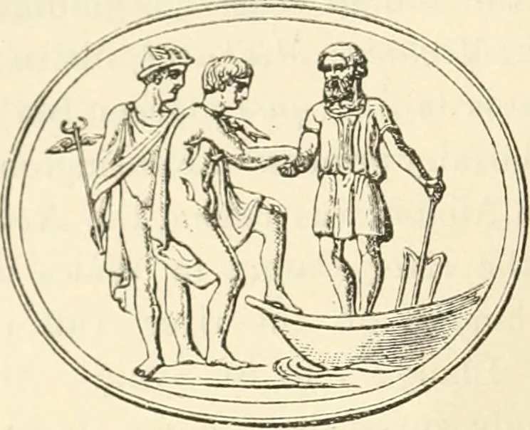 An illustration from Archaic England, an essay in deciphering prehistory from megalithic monuments, earthworks, customs, coins, placenames, and faeric superstitions, 1919, leaf 273