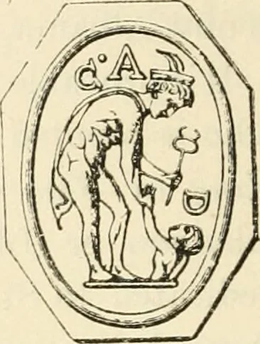 An illustration from Archaic England, an essay in deciphering prehistory from megalithic monuments, earthworks, customs, coins, placenames, and faeric superstitions, 1919, leaf 273