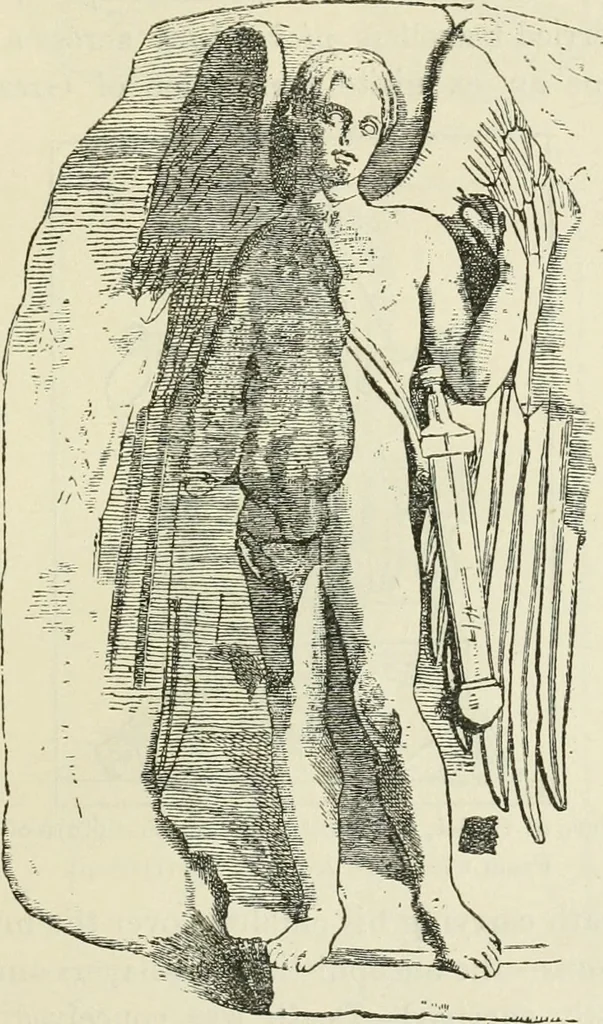 An illustration from Archaic England, an essay in deciphering prehistory from megalithic monuments, earthworks, customs, coins, placenames, and faeric superstitions, 1919, leaf 274