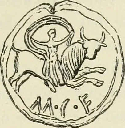 An illustration from Archaic England, an essay in deciphering prehistory from megalithic monuments, earthworks, customs, coins, placenames, and faeric superstitions, 1919, leaf 276
