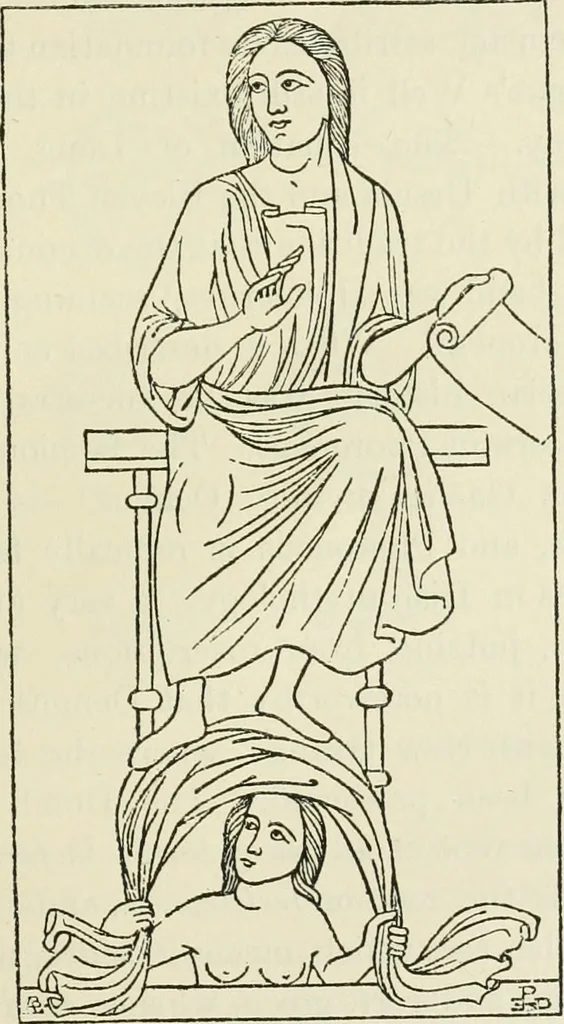 An illustration from Archaic England, an essay in deciphering prehistory from megalithic monuments, earthworks, customs, coins, placenames, and faeric superstitions, 1919, leaf 276
