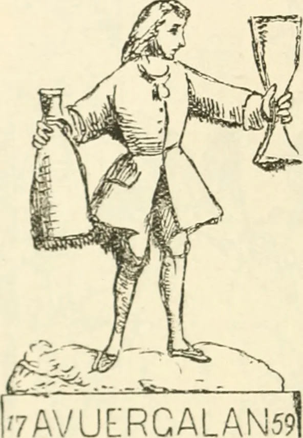 An illustration from Archaic England, an essay in deciphering prehistory from megalithic monuments, earthworks, customs, coins, placenames, and faeric superstitions, 1919, leaf 281