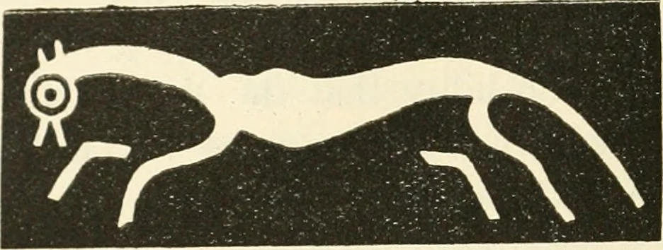 An illustration from Archaic England, an essay in deciphering prehistory from megalithic monuments, earthworks, customs, coins, placenames, and faeric superstitions, 1919, leaf 287