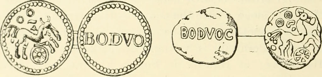 An illustration from Archaic England, an essay in deciphering prehistory from megalithic monuments, earthworks, customs, coins, placenames, and faeric superstitions, 1919, leaf 287