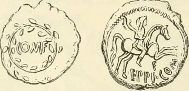 An illustration from Archaic England, an essay in deciphering prehistory from megalithic monuments, earthworks, customs, coins, placenames, and faeric superstitions, 1919, leaf 291