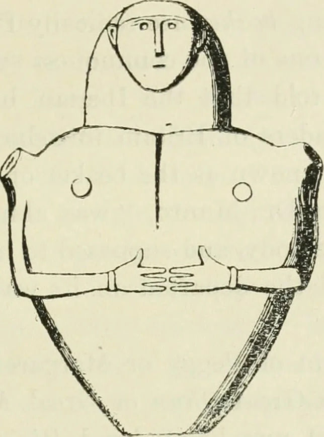 An illustration from Archaic England, an essay in deciphering prehistory from megalithic monuments, earthworks, customs, coins, placenames, and faeric superstitions, 1919, leaf 312