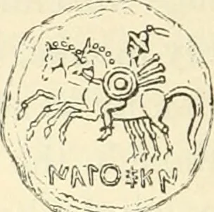 An illustration from Archaic England, an essay in deciphering prehistory from megalithic monuments, earthworks, customs, coins, placenames, and faeric superstitions, 1919, leaf 333