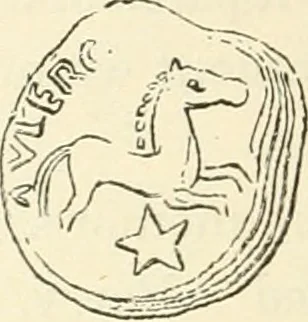 An illustration from Archaic England, an essay in deciphering prehistory from megalithic monuments, earthworks, customs, coins, placenames, and faeric superstitions, 1919, leaf 341