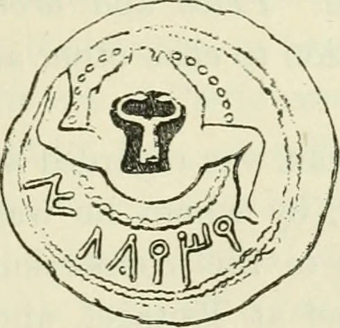 An illustration from Archaic England, an essay in deciphering prehistory from megalithic monuments, earthworks, customs, coins, placenames, and faeric superstitions, 1919, leaf 358