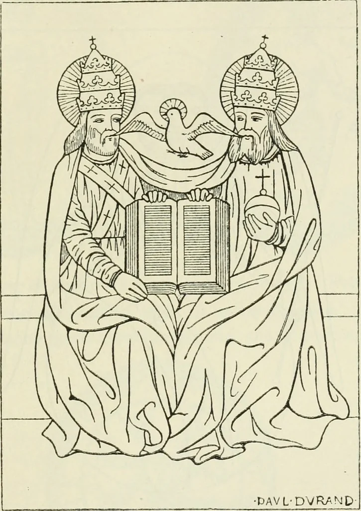 An illustration from Archaic England, an essay in deciphering prehistory from megalithic monuments, earthworks, customs, coins, placenames, and faeric superstitions, 1919, leaf 370