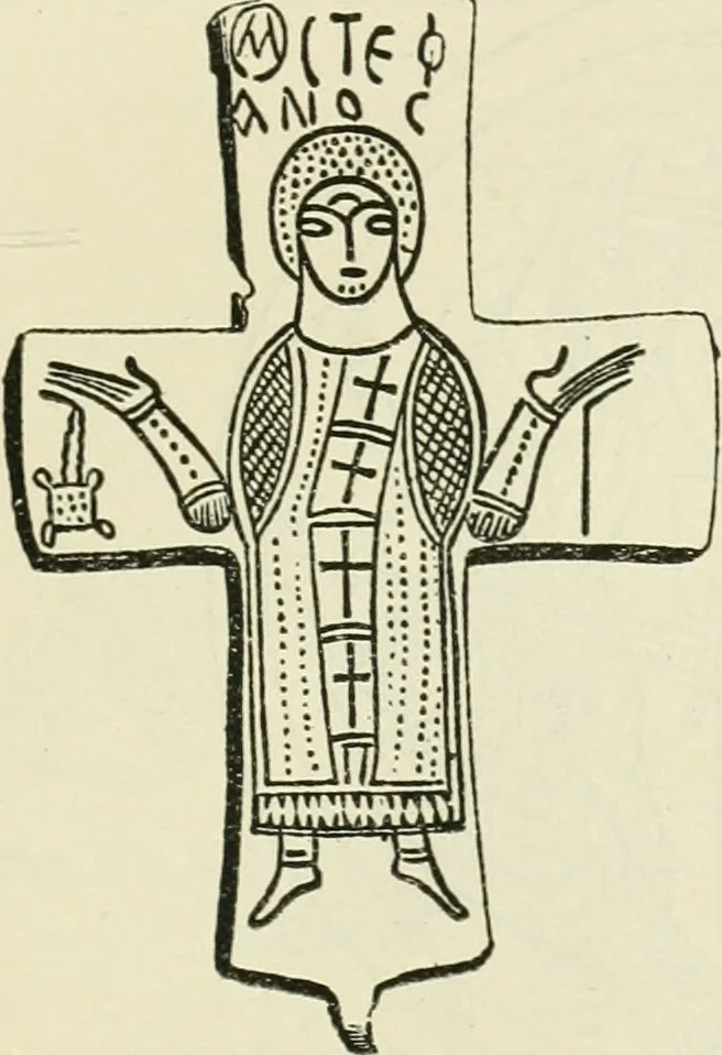 An illustration from Archaic England, an essay in deciphering prehistory from megalithic monuments, earthworks, customs, coins, placenames, and faeric superstitions, 1919, leaf 376