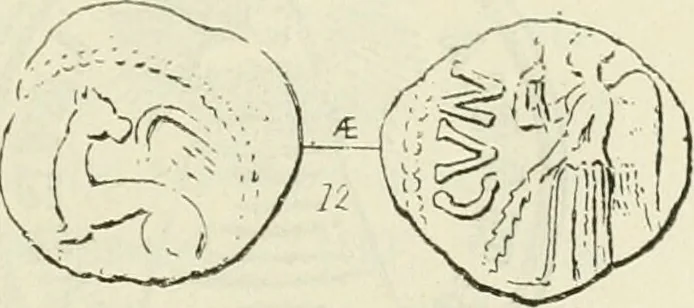 An illustration from Archaic England, an essay in deciphering prehistory from megalithic monuments, earthworks, customs, coins, placenames, and faeric superstitions, 1919, leaf 408