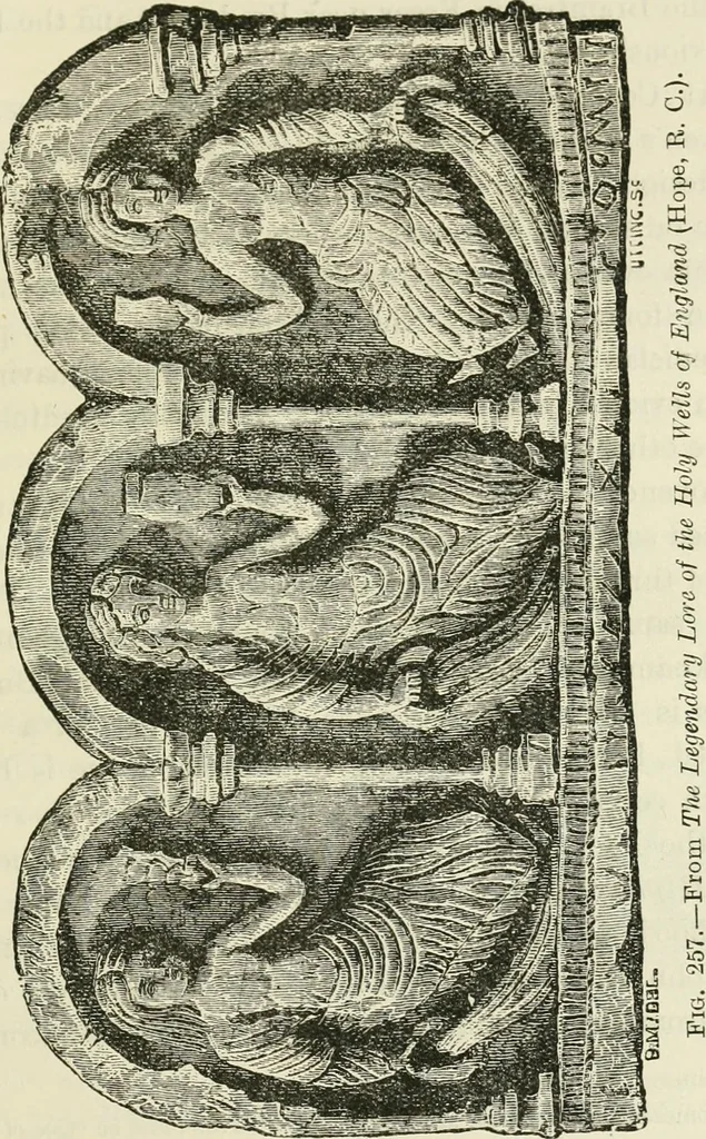 An illustration from Archaic England, an essay in deciphering prehistory from megalithic monuments, earthworks, customs, coins, placenames, and faeric superstitions, 1919, leaf 440