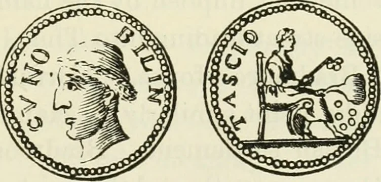 An illustration from Archaic England, an essay in deciphering prehistory from megalithic monuments, earthworks, customs, coins, placenames, and faeric superstitions, 1919, leaf 442