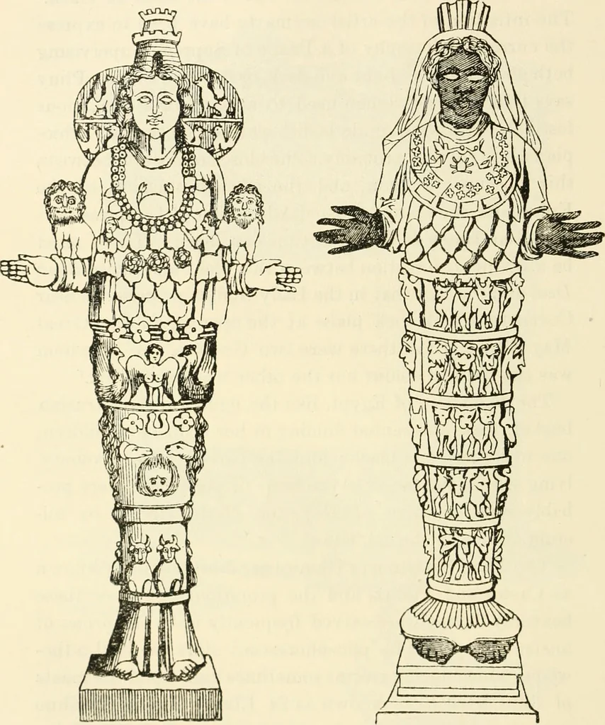 An illustration from Archaic England, an essay in deciphering prehistory from megalithic monuments, earthworks, customs, coins, placenames, and faeric superstitions, 1919, leaf 487