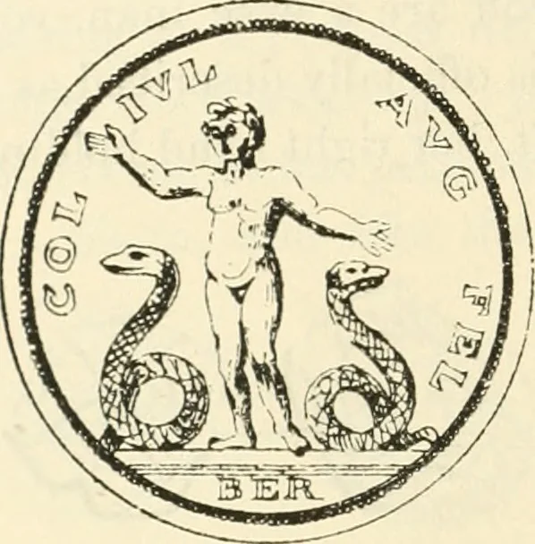 An illustration from Archaic England, an essay in deciphering prehistory from megalithic monuments, earthworks, customs, coins, placenames, and faeric superstitions, 1919, leaf 497