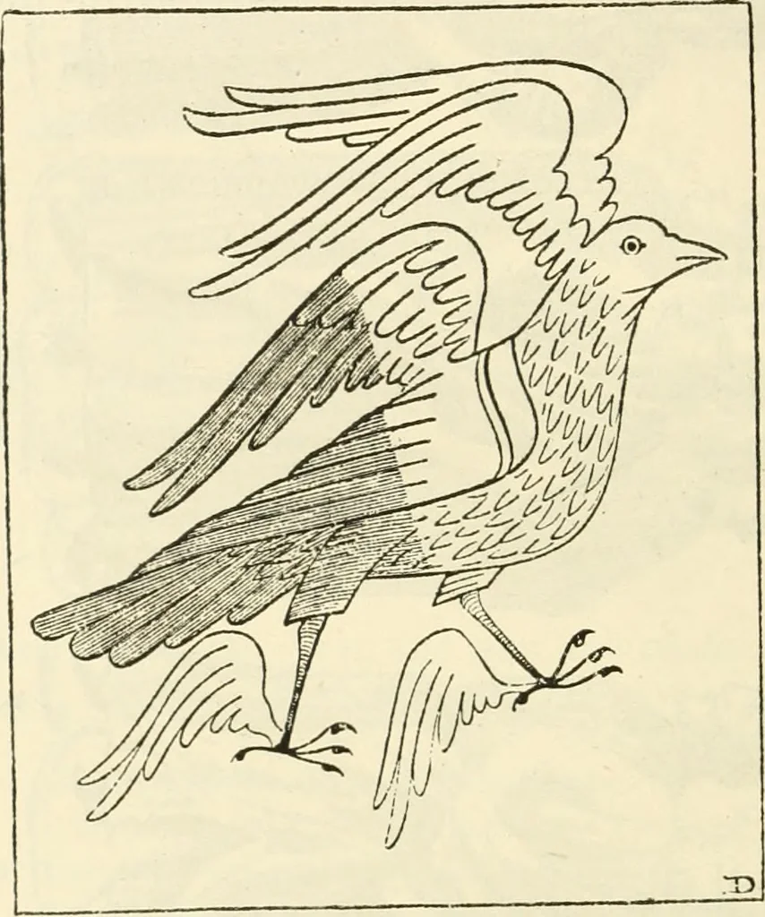 An illustration from Archaic England, an essay in deciphering prehistory from megalithic monuments, earthworks, customs, coins, placenames, and faeric superstitions, 1919, leaf 499