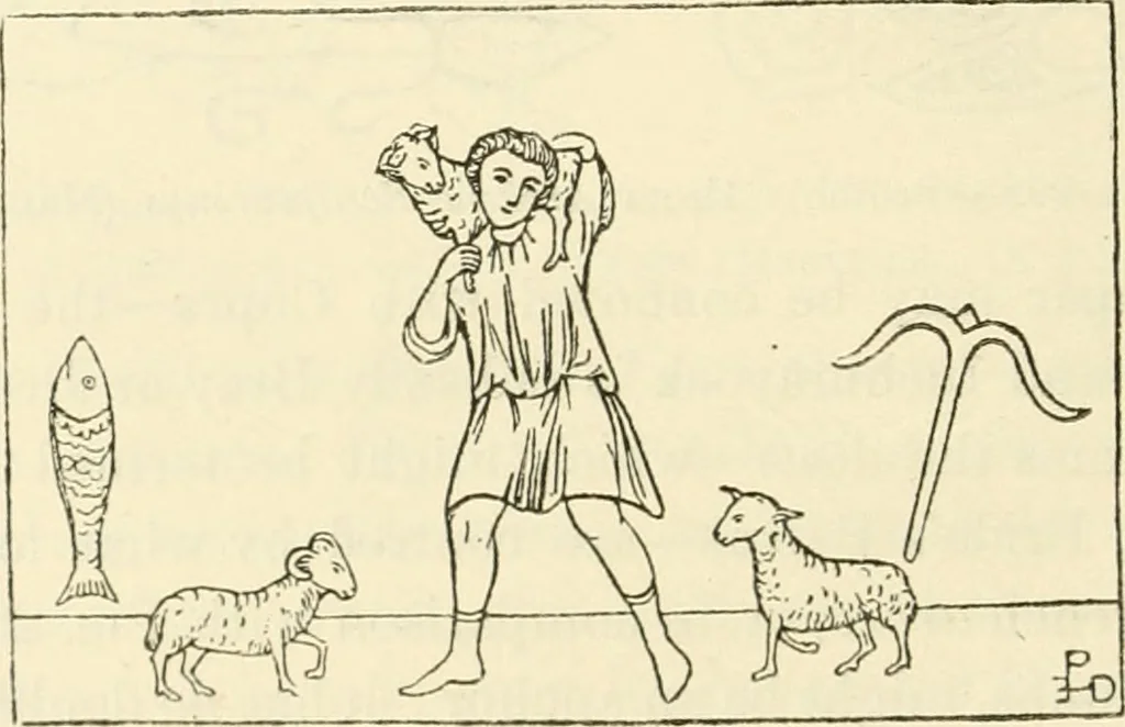 An illustration from Archaic England, an essay in deciphering prehistory from megalithic monuments, earthworks, customs, coins, placenames, and faeric superstitions, 1919, leaf 509